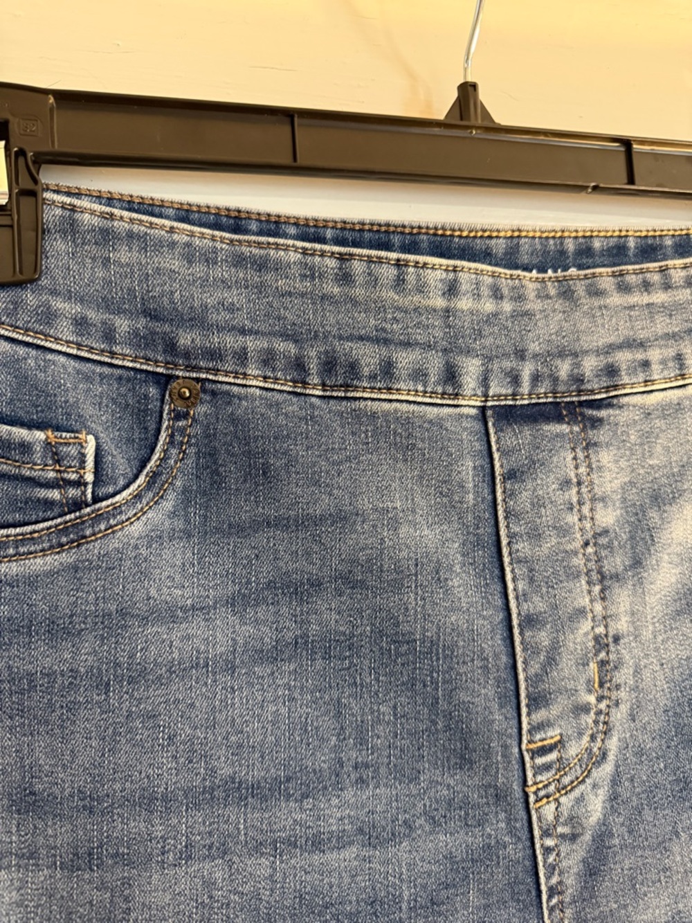 Tribal Audrey Mid-Rise Ankle Jegging Pull On Denim Blue Size 16